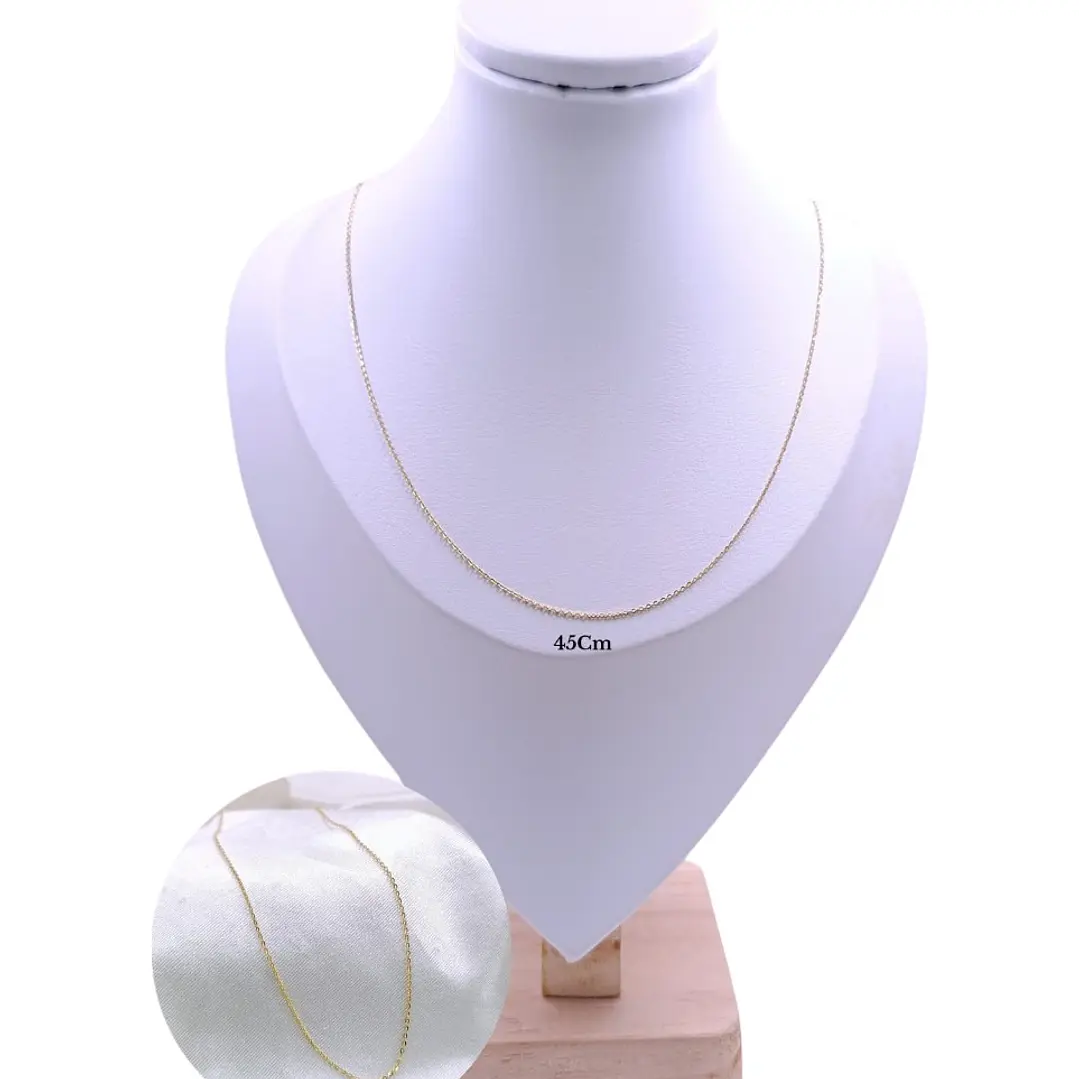 CADENA TEJIDO FORZATINA EN ORO LAMINADO 18K 1