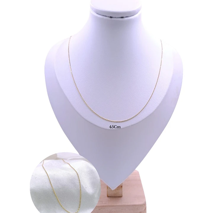 CADENA TEJIDO FORZATINA EN ORO LAMINADO 18K 1