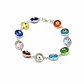 PULSERA OJO TURCO COLORS EN PLATA - thumbnail 1