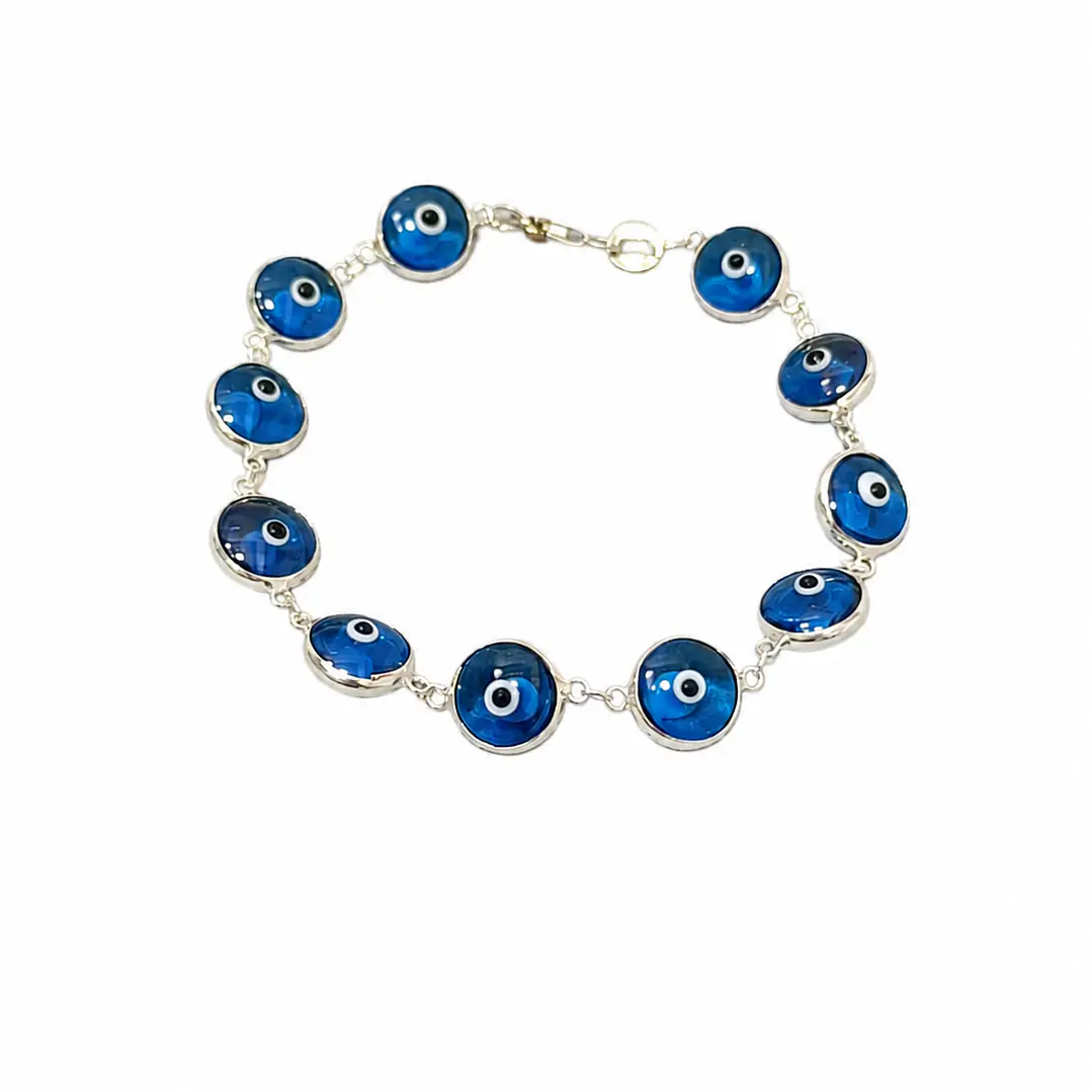 PULSERA OJO TURCO EN PLATA 1