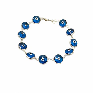 PULSERA OJO TURCO EN PLATA