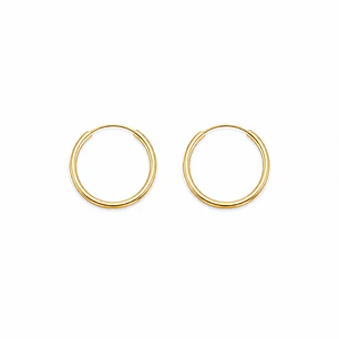 ARGOLLAS BASICAS EN ORO LAMINADO 18K