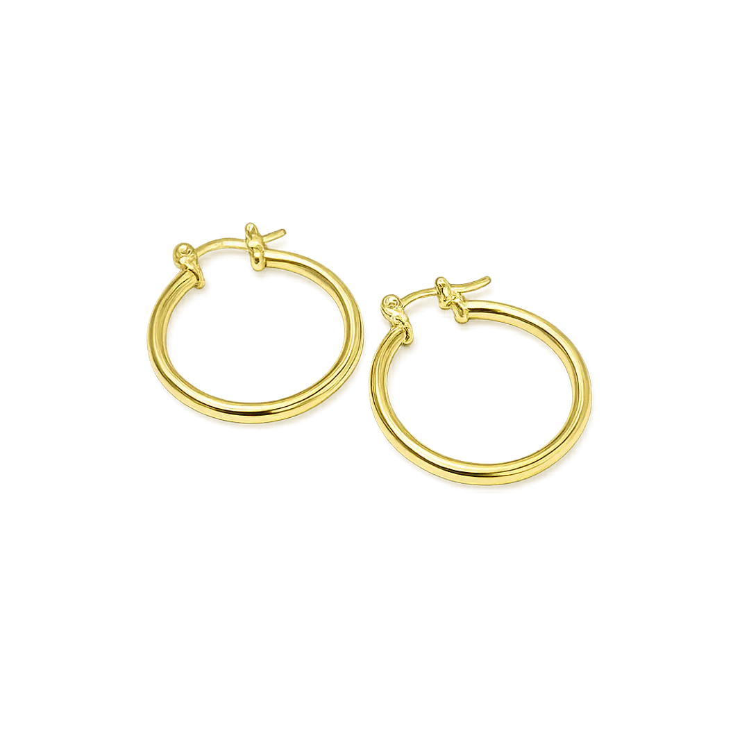 ARGOLLAS ISABELLA EN ORO LAMINADO 18K 1