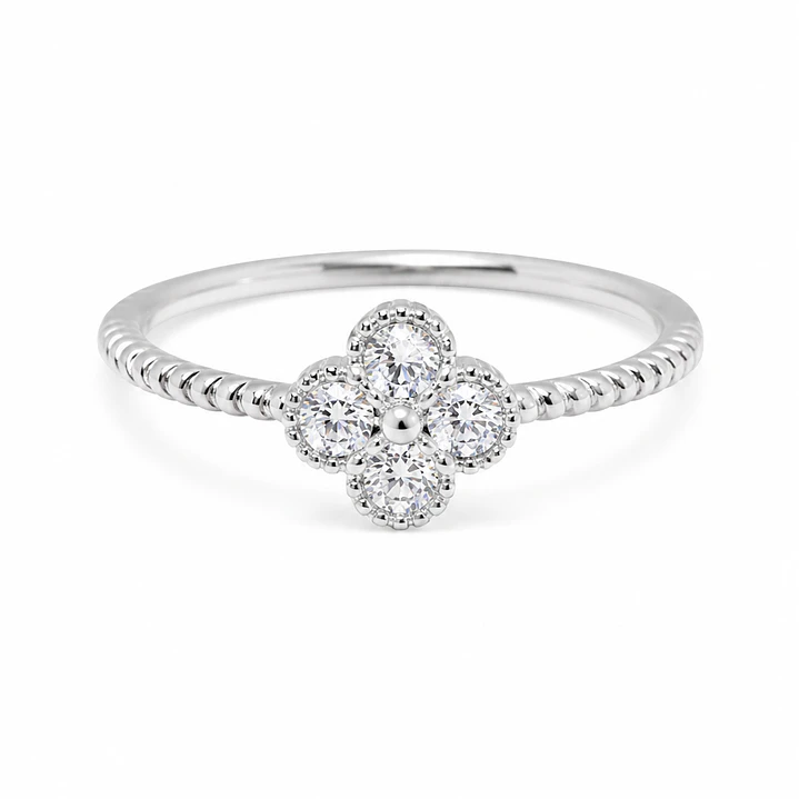 ANILLO VAN CLEEF EN PLATA 1