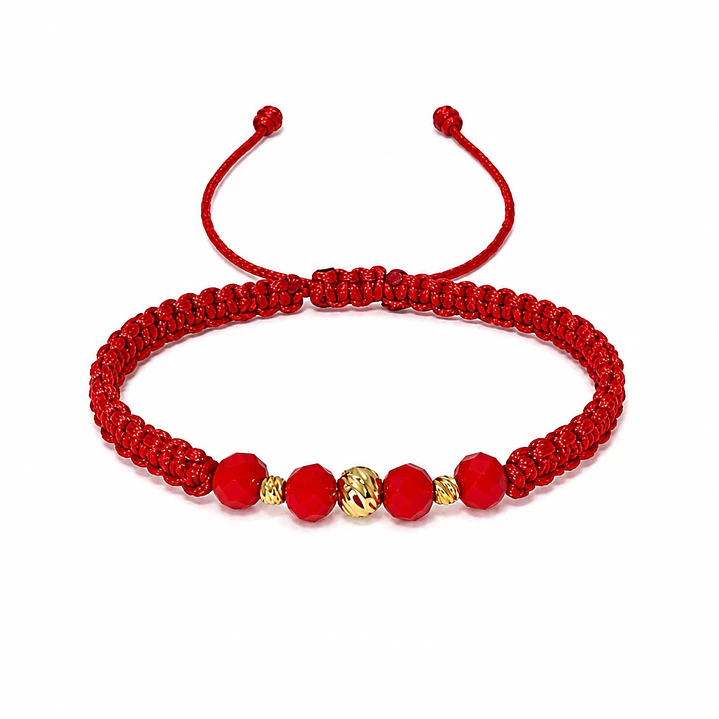MANILLA ROJA DIAMANTADA MURANO 1