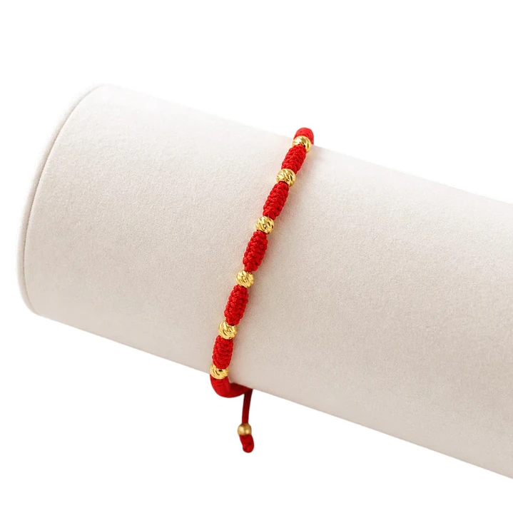 PULSERA 7 NUDOS DIAMANTADA EN ORO LAMINADO 18K 2