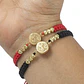 SET MANILLAS PAREJAS CON DIJE DE SAN BENITO EN ORO LAMINADO 18K - thumbnail 2