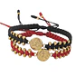 SET MANILLAS CARRIL + SAN BENITO EN ORO LAMINADO 18K - Miniatura 1