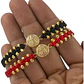 SET MANILLAS CARRIL + SAN BENITO EN ORO LAMINADO 18K - Miniatura 2