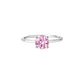 ANILLO ROSA EN PLATA | TALLA 7 - Miniatura 1
