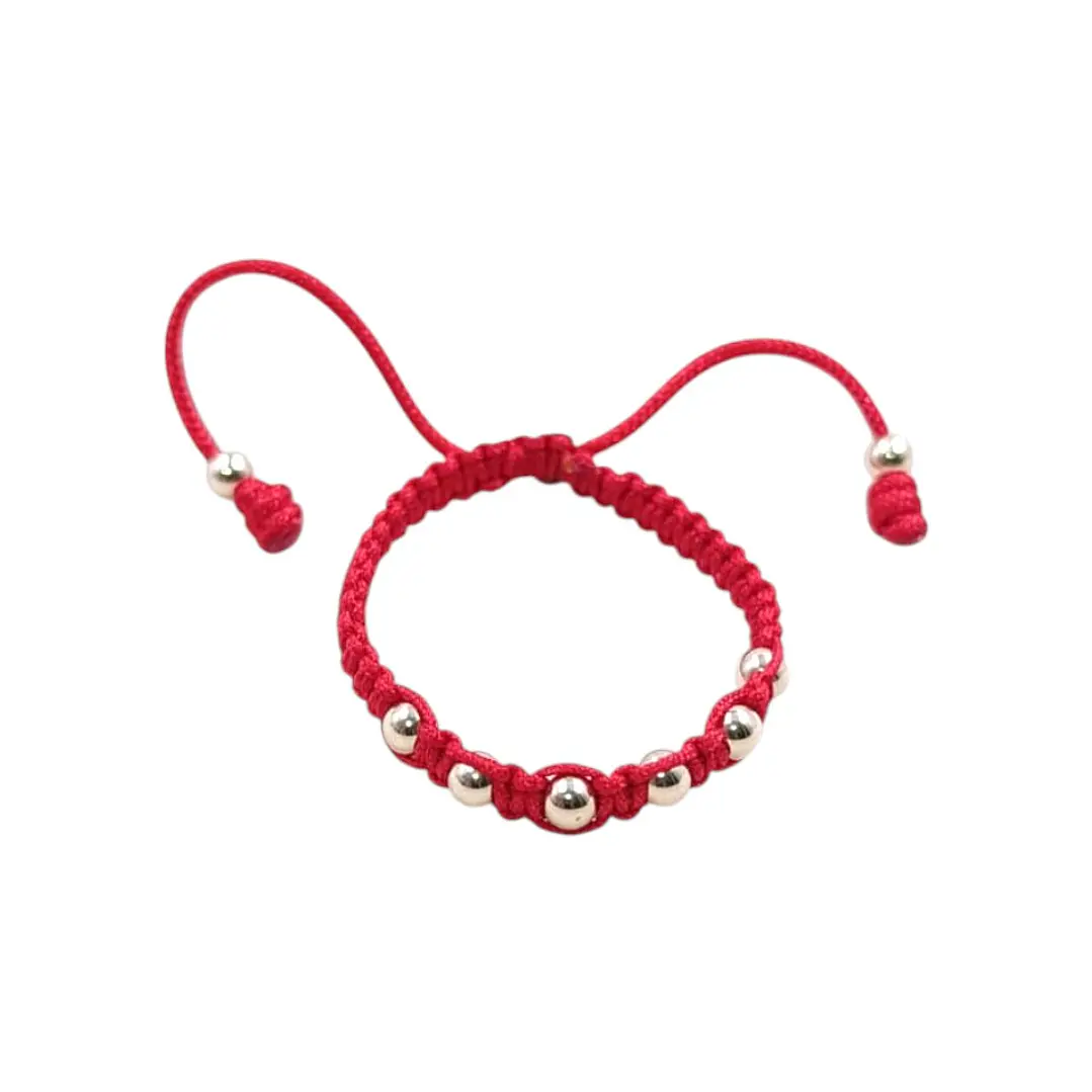 PULSERA BEBE 5 BALINES EN ORO LAMINADO 18K 1