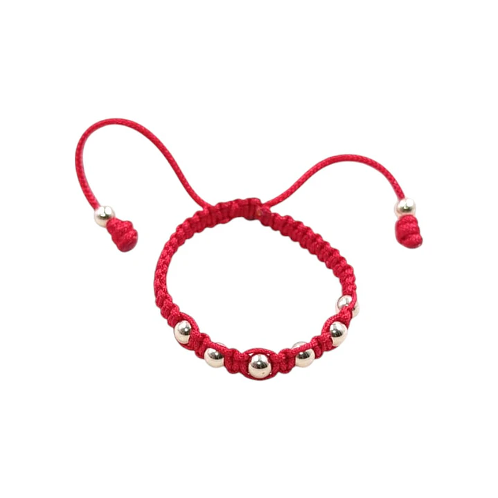 PULSERA BEBE 5 BALINES EN ORO LAMINADO 18K 1