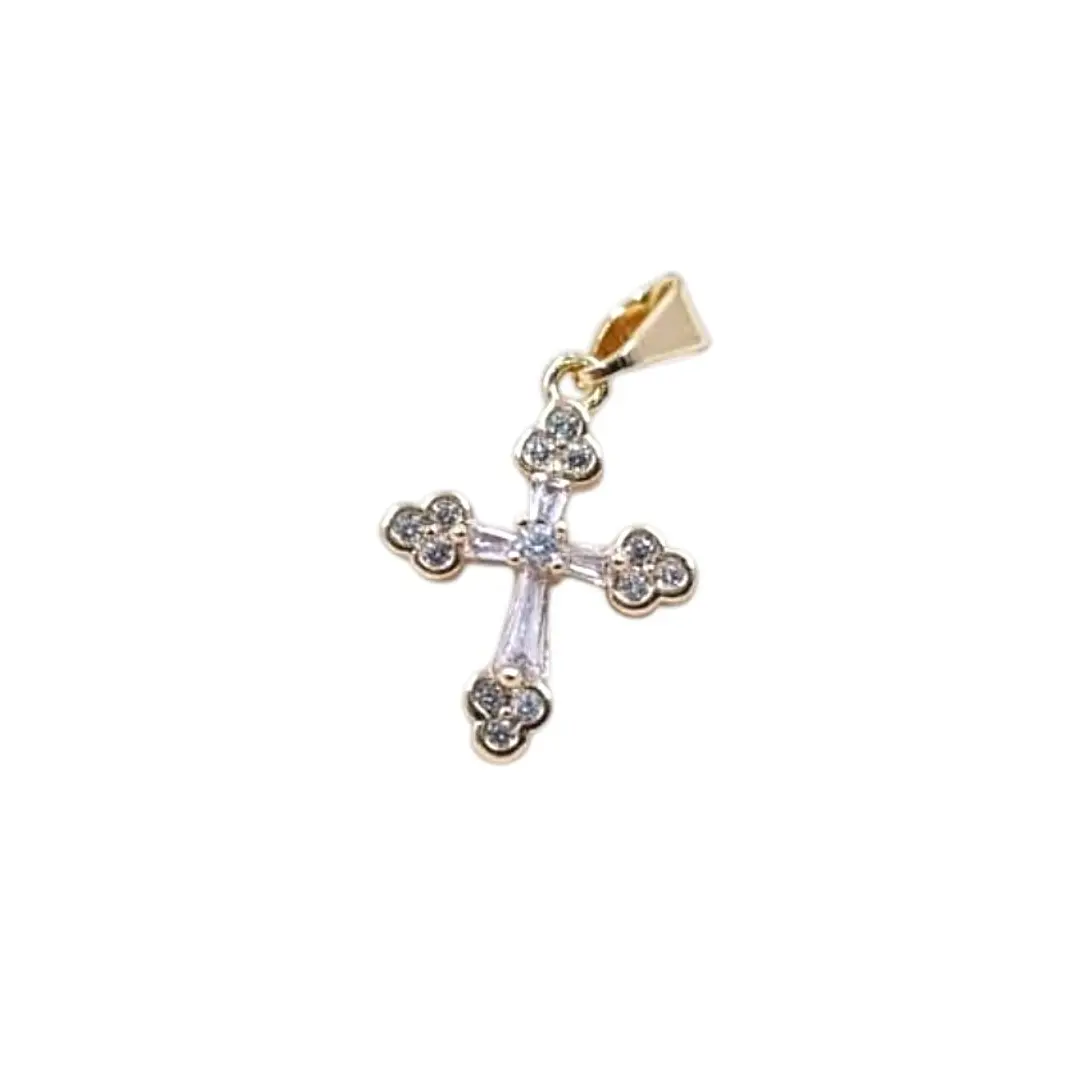 DIJE CRUZ VINTAJE EN ORO LAMINADO 18K 1