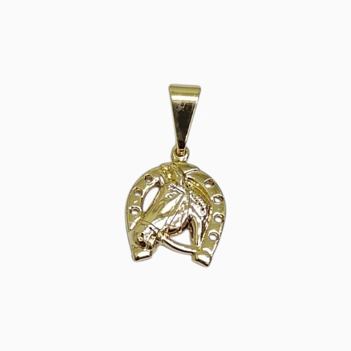 DIJE HERRADURA CABALLO EN ORO LAMINADO 18K 1