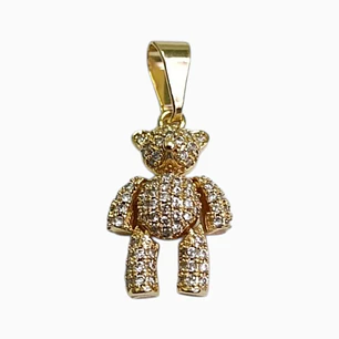 DIJE OSO MOVIBLE EN ORO LAMINADO 18K