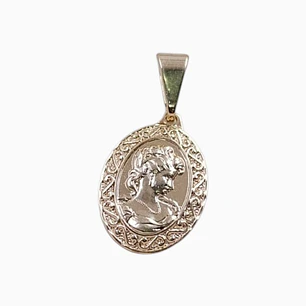 DIJE CAMAFEO EN ORO LAMINADO 18K