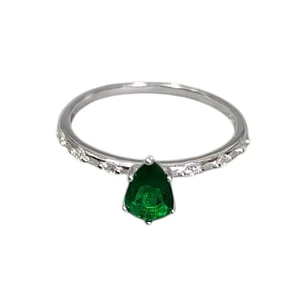 ANILLO GEMA EN PLATA
