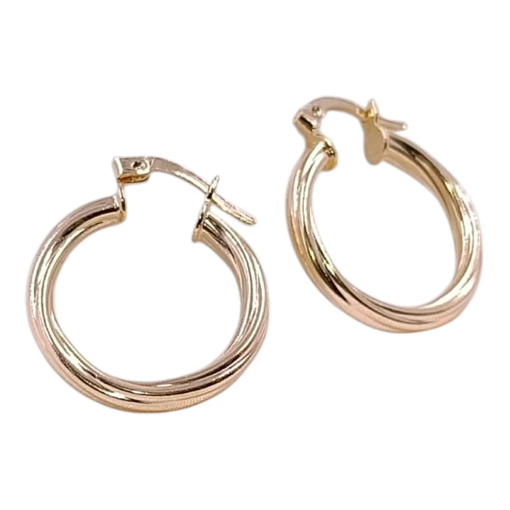 CANDONGAS TRILLADAS EN ORO LAMINADO 18K 1