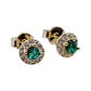 TOPOS GEMA CIRCON EN ORO LAMINADO 18K - Miniatura 1
