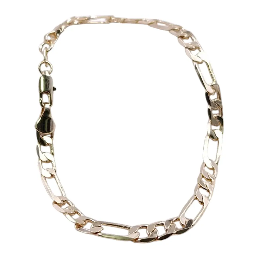 PULSERA 3 EN 1 GRUESA EN ORO LAMINADO 18K 1