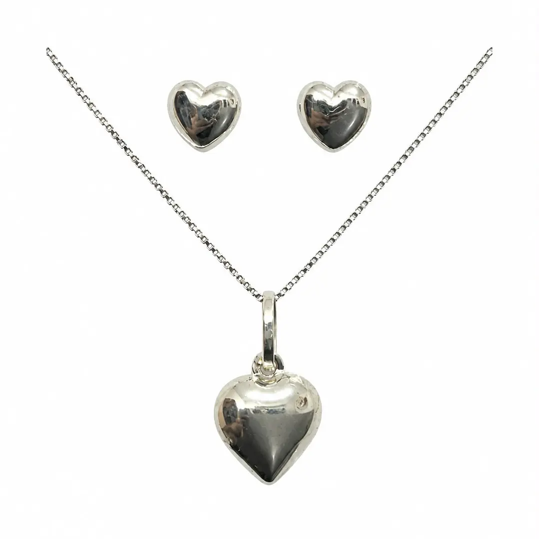 SET DE CORAZON EN PLATA 1
