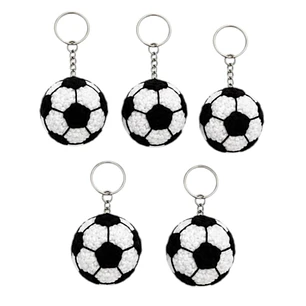 LLAVEROS DE BALON DE FUTBOL TEJIDOS CROCHET