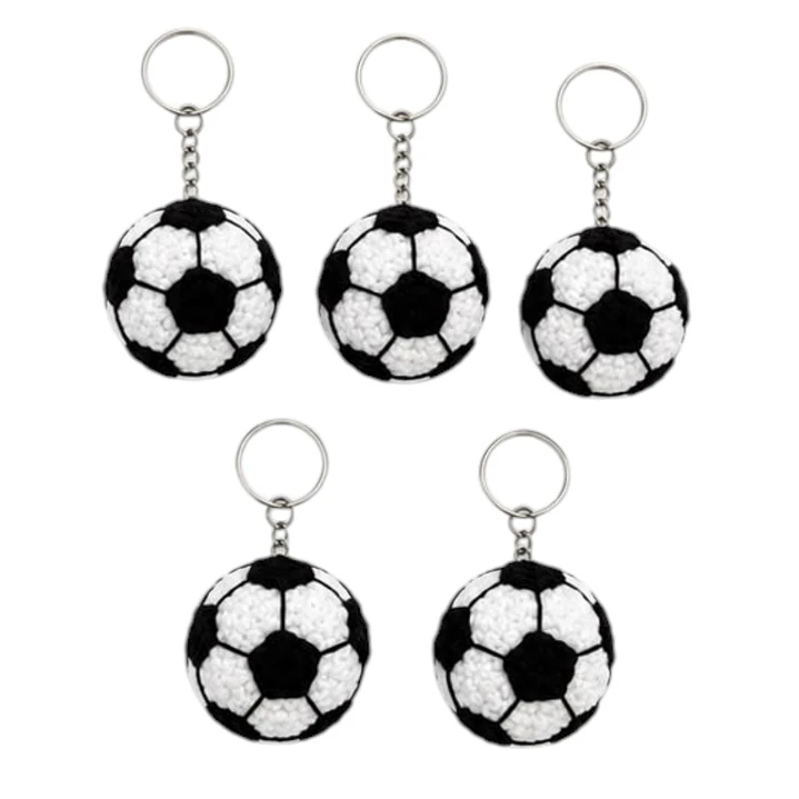 LLAVEROS DE BALON DE FUTBOL TEJIDOS CROCHET 1