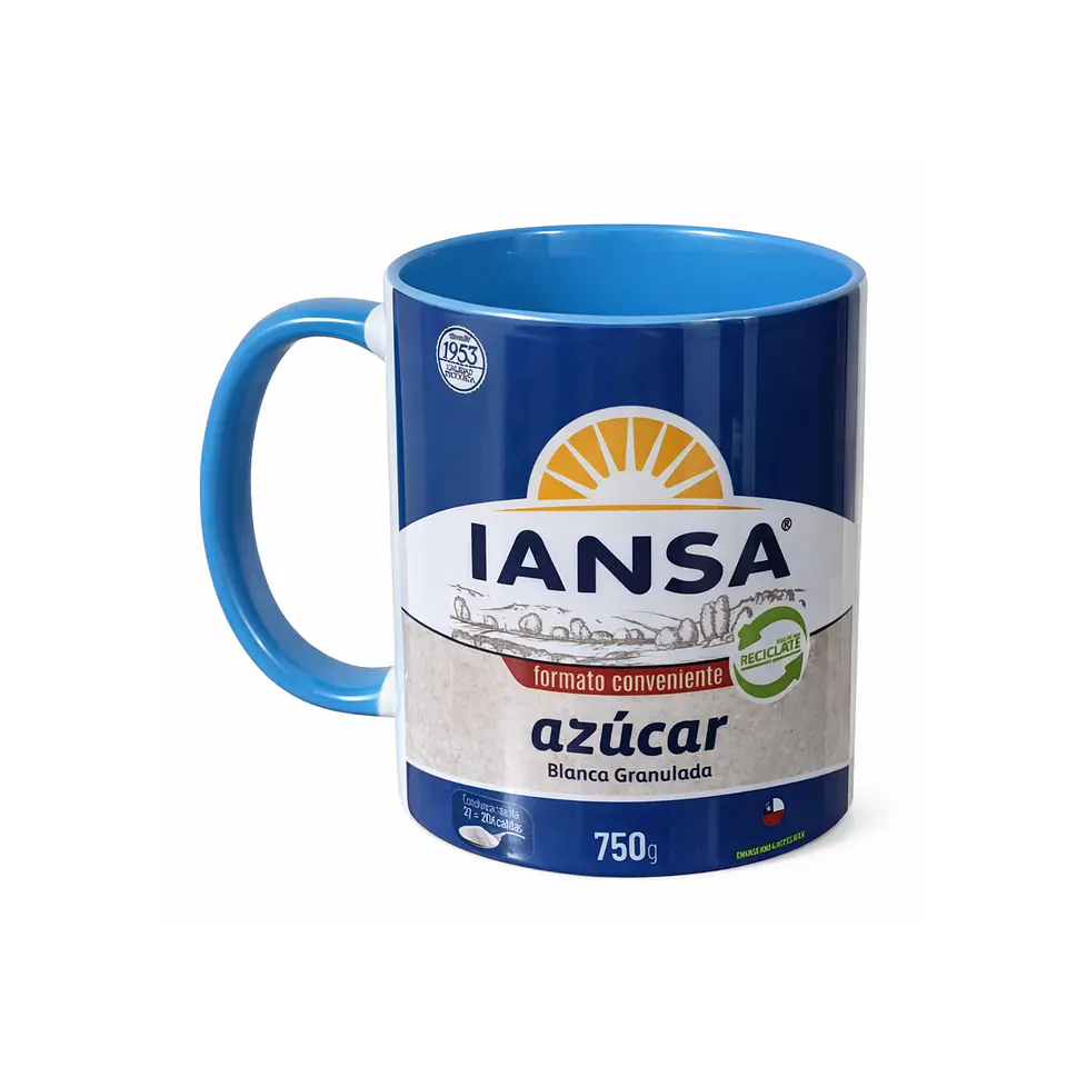 Taza divertida tipo Azúcar Iansa 🍬 | Clásico chileno 1