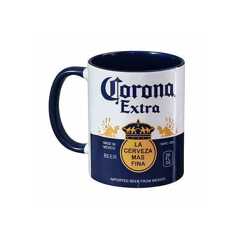 Taza tipo cerveza clásica 🍺 | Diseño inspirado en Corona