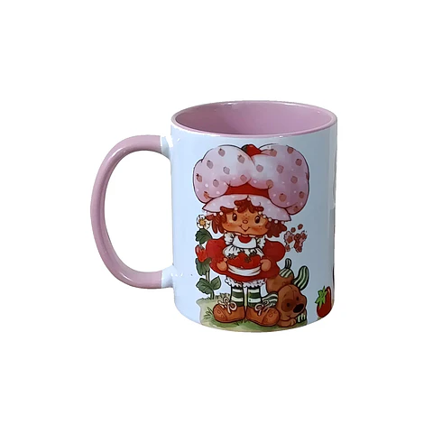 Taza Diseño Frutillita 🍓 | Estilo Vintage y Nostálgico