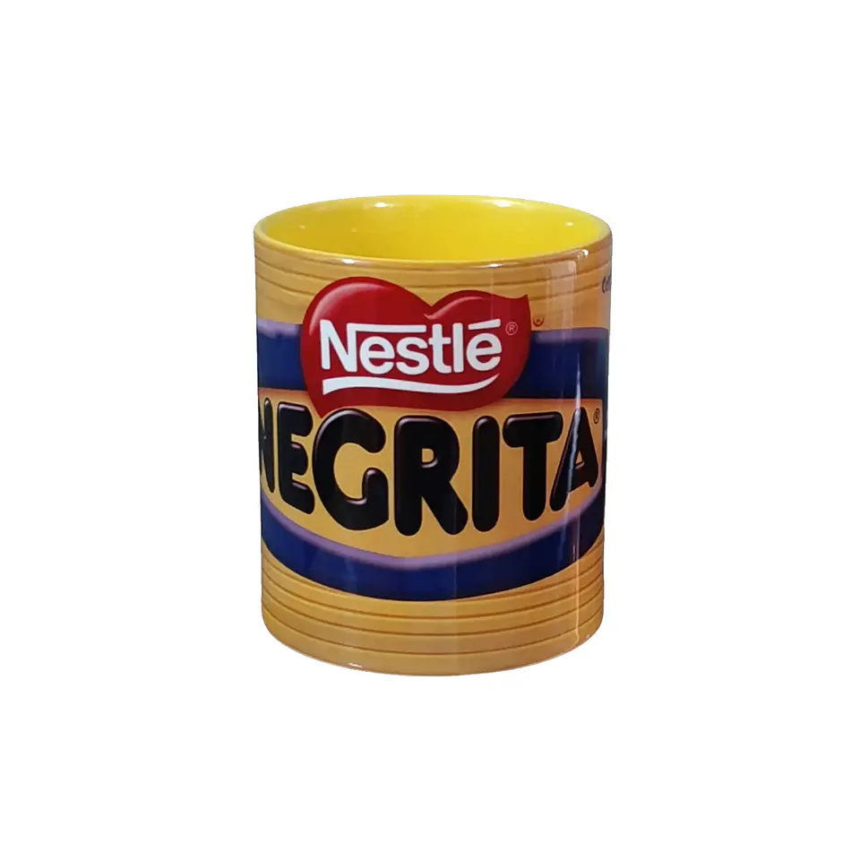 Taza Diseño Negrita 🍫💛 | Estilo Clásico y Nostálgico 1