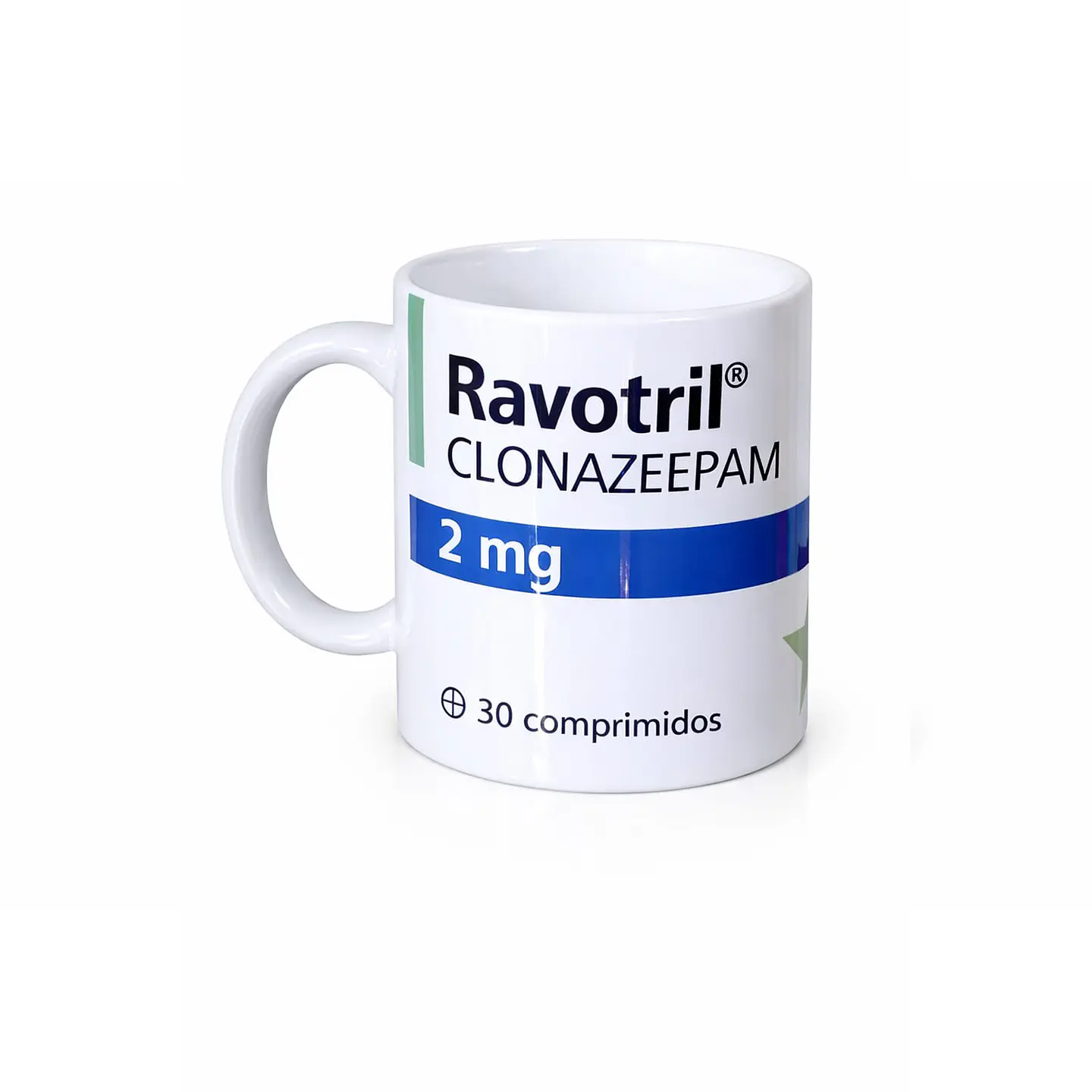Taza Ravotril 2mg - Taza divertida estilo Farmacia 1