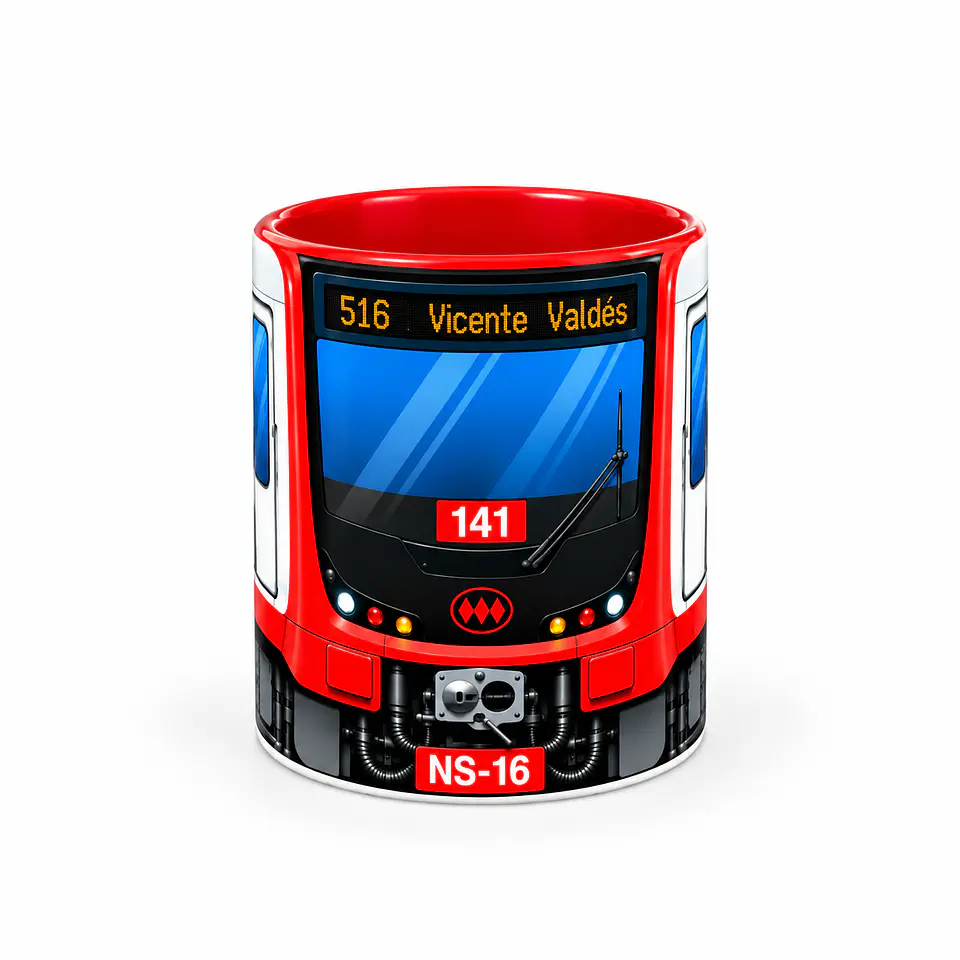 Taza Tazón Metro NS16 🚇 | Diseño para amantes del Metro de Santiago 1