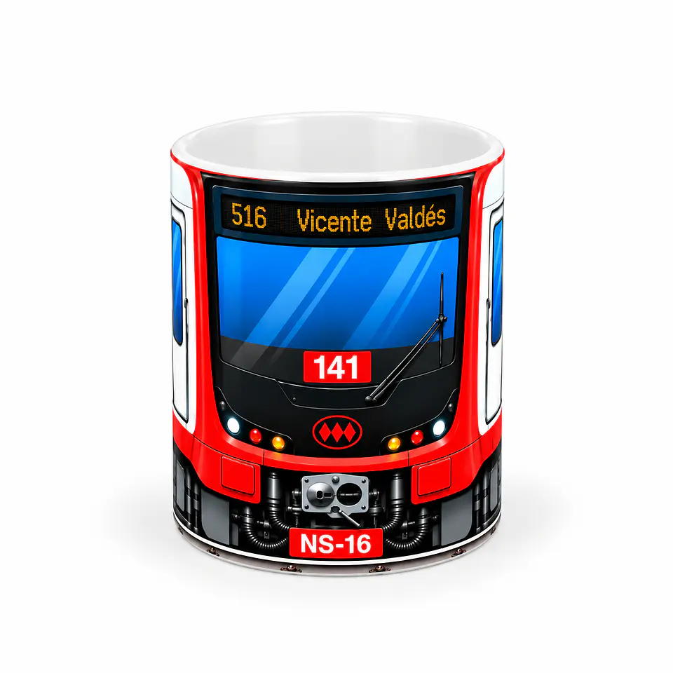 Taza Tazón Metro NS16 🚇 | Diseño para amantes del Metro de Santiago 2