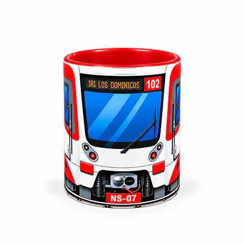 Taza Tazón Metro NS07 Santiago 🚇 | Diseño para fanáticos