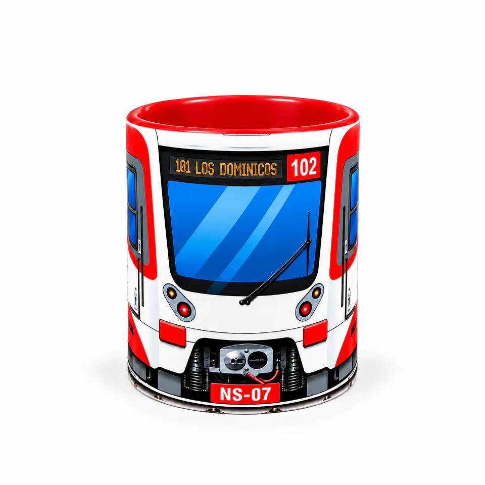Taza Tazón Metro NS07 Santiago 🚇 | Diseño para fanáticos 1