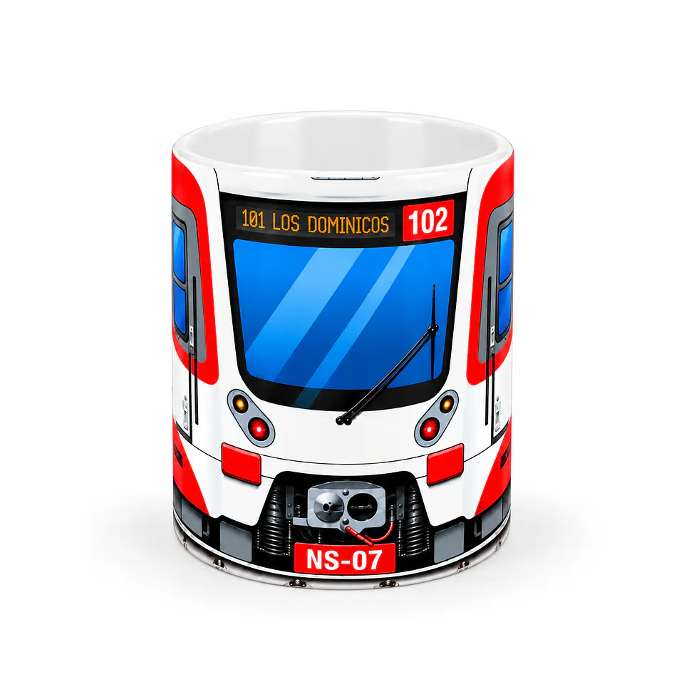Taza Tazón Metro NS07 Santiago 🚇 | Diseño para fanáticos 2