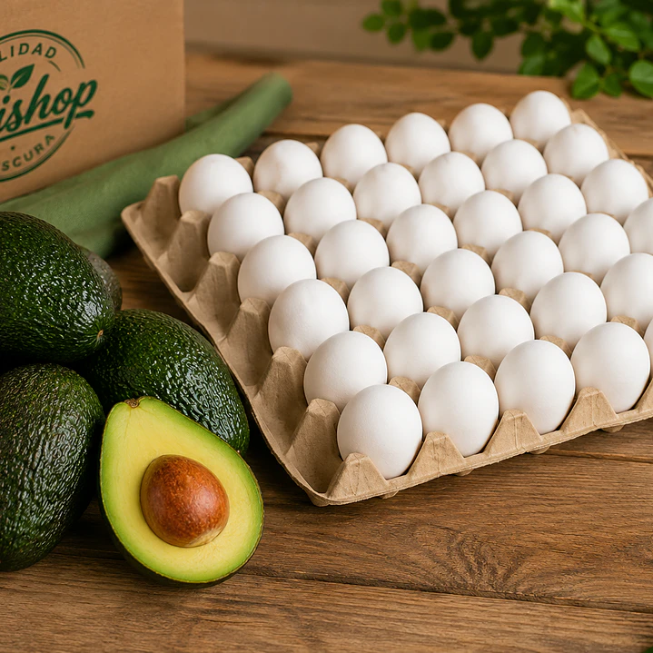3 kg Palta Hass + 30 Huevos Super Extra 1