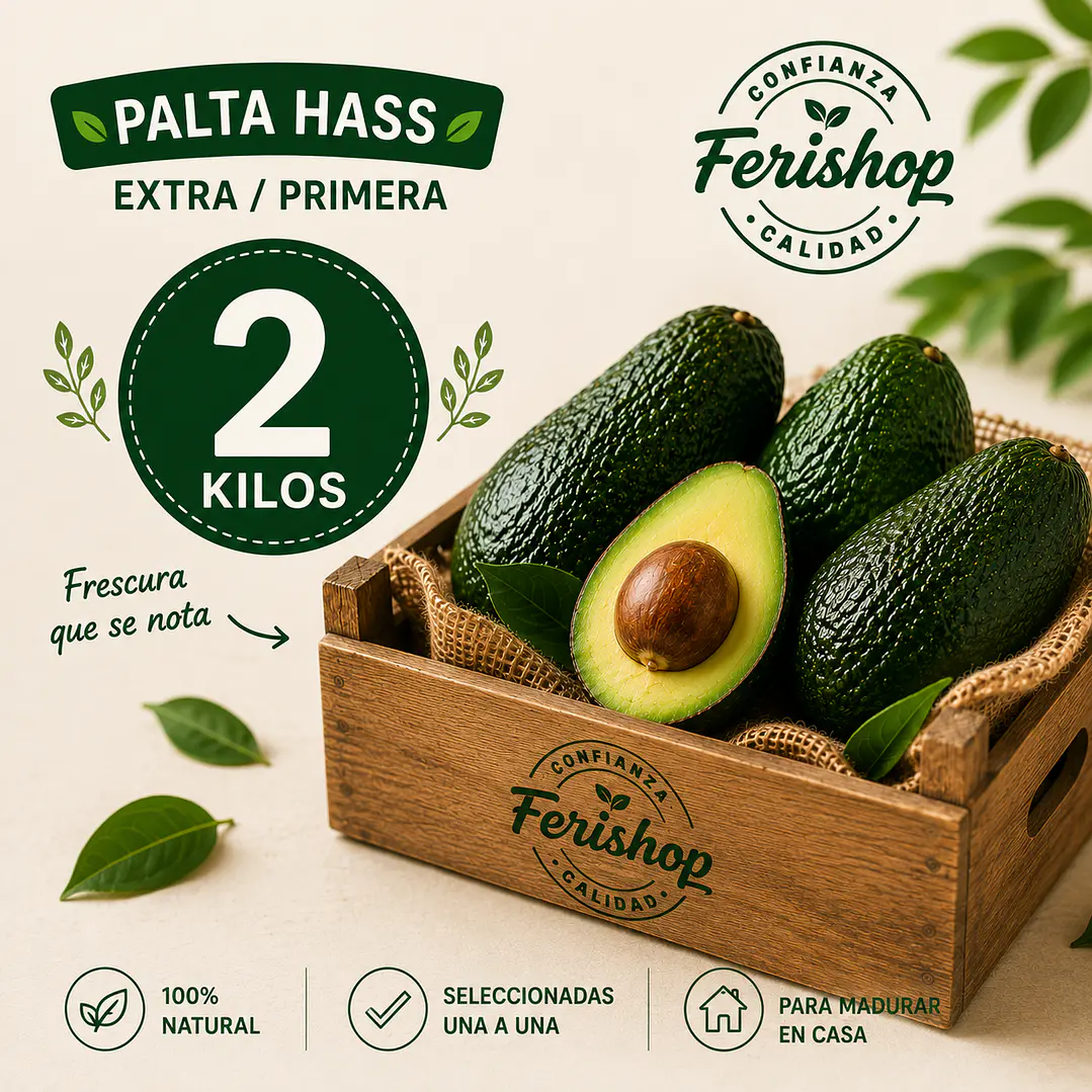 Palta Hass Extra/Primera 2 kg ($5.245/kg) 1