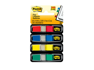 BANDERITAS ADHESIVAS TAPE FLAGS 683-4 SEÑALIZADOR MINI COLORES