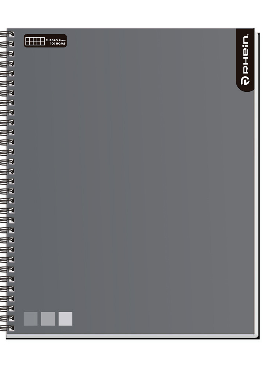 CUADERNO UNIVERSITARIO MATEMATICA 7 MM 100 HOJAS GRIS 1