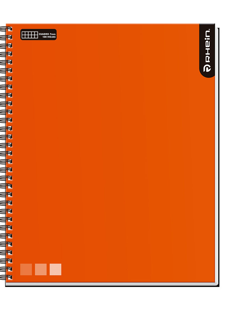 CUADERNO UNIVERSITARIO MATEMATICA 7 MM 100 HOJAS NARANJO 1