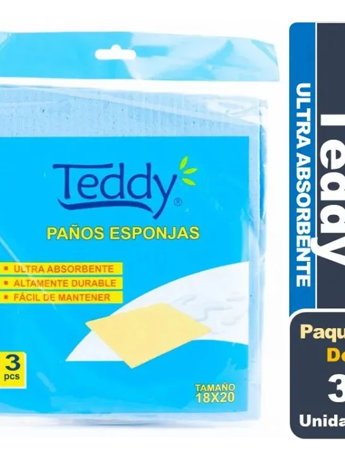 PAÑO ESPONJA TEDDY X3 18*20 1