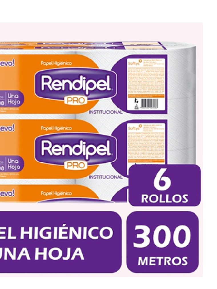 HIGIENICO RENDIPEL 300 MTS X 6 1