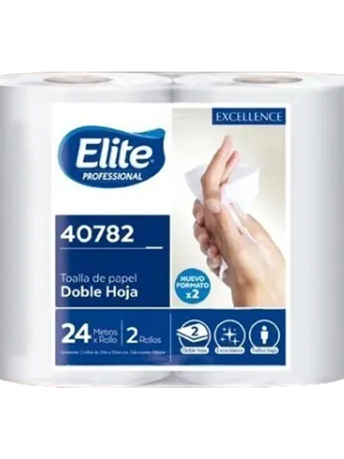 TOALLA ELITE PROFESIONAL 24 MTS X 2 U 1