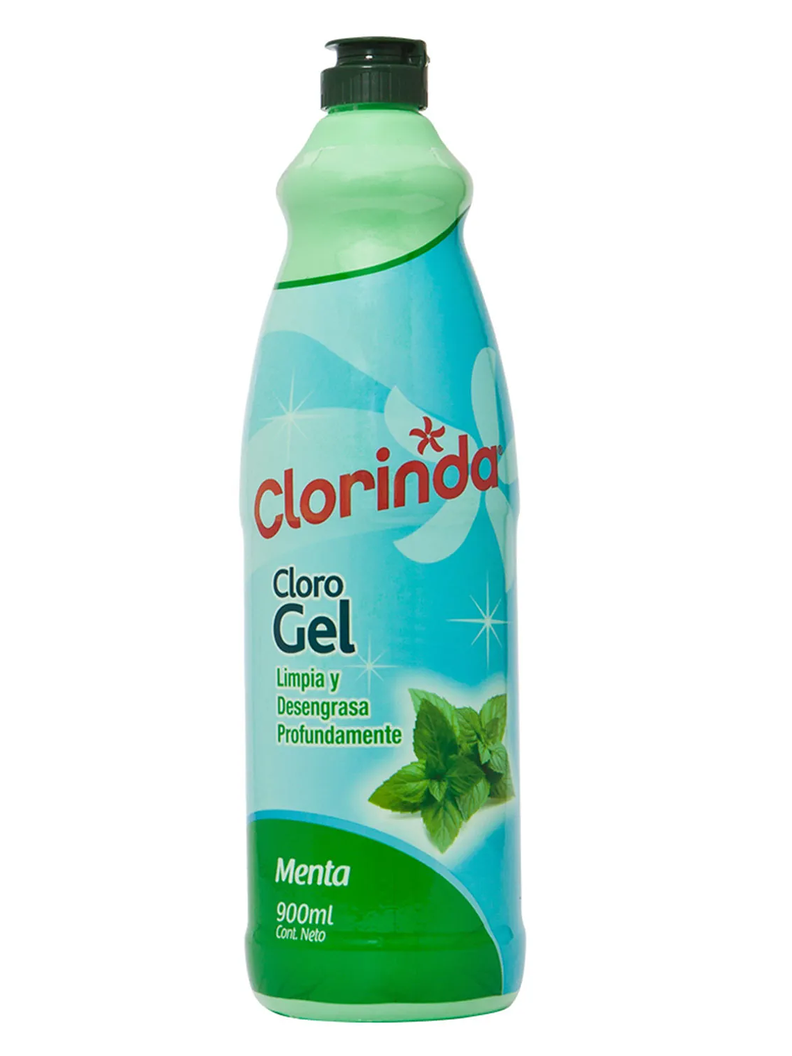 CLORO GEL CLORINDA MENTA 900 CC 1