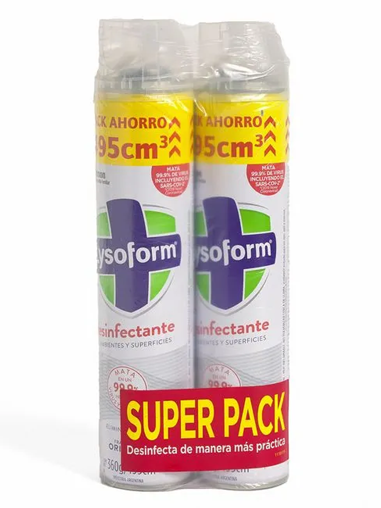 DESINFECTANTE LYSOFORM ORIGINAL 360 GR PACK X2 1