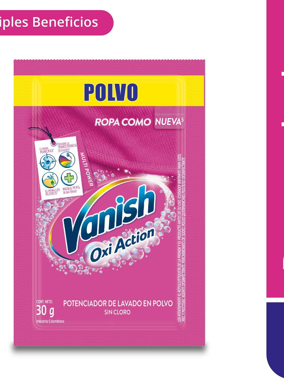 QUITAMANCHAS VANISH 30 GR 1