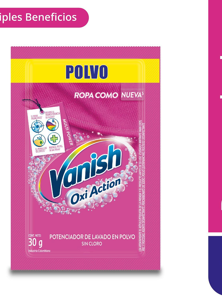 QUITAMANCHAS VANISH 30 GR 1