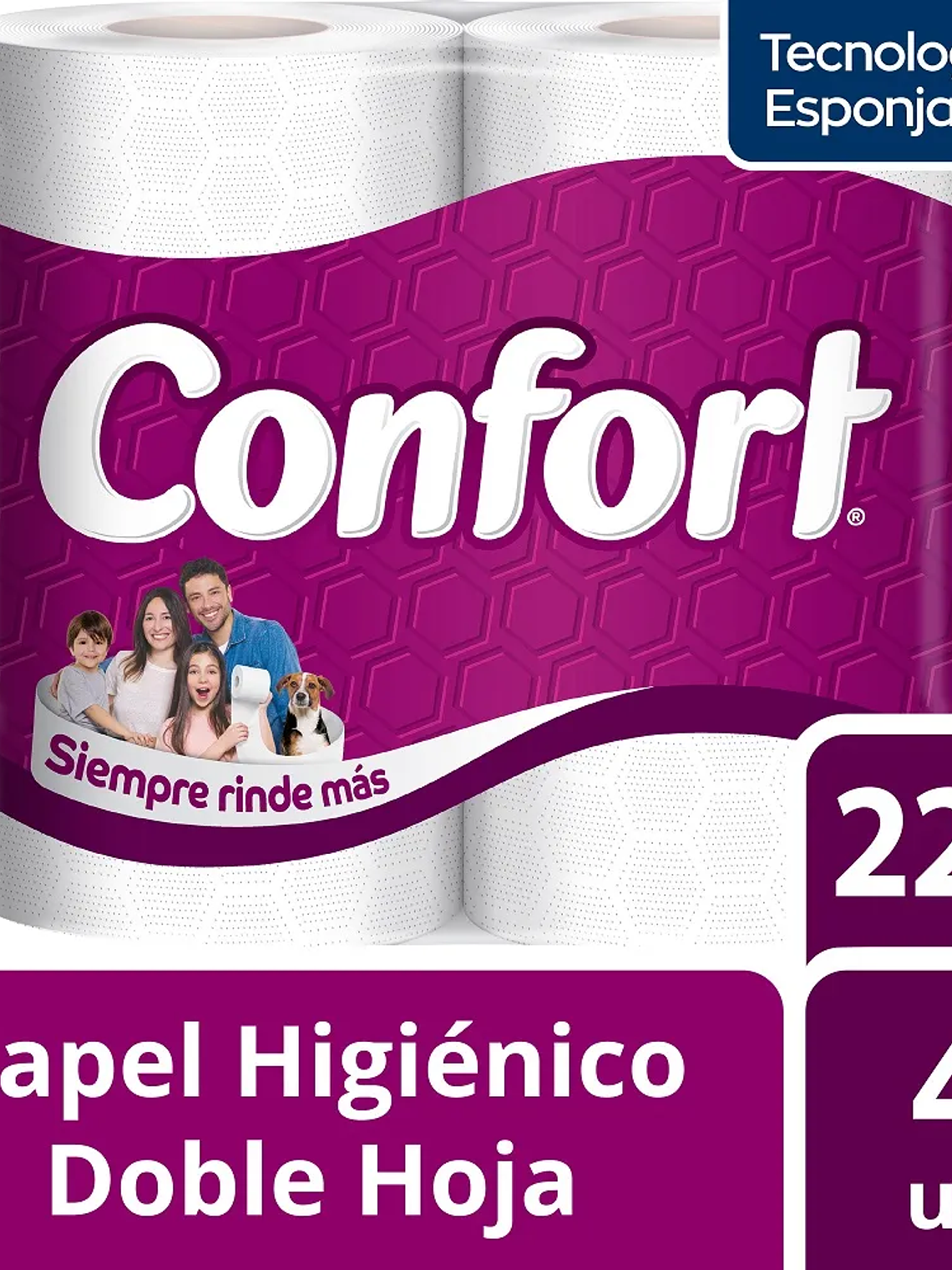 HIGIENICO CONFORT 22MTRS 4 ROLLOS 1